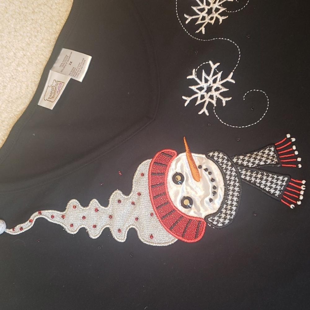 Peanut Butter & Jelly Embroidered Shirt Top Sz 3X